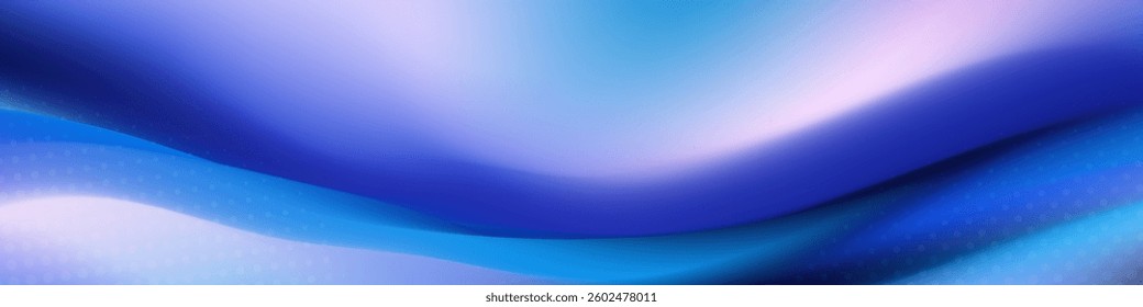 Abstract iridescent blue flowing background.