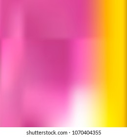 Abstract iridescent fluid  motion texture. Vibrant cosmic vector. Blurry hipster liquid background. Holographic foil backdrop. Vector design template