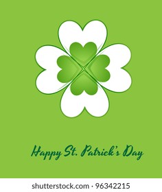 Abstract Irish Shamrock Background