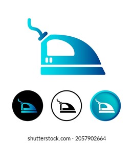 Abstraktes Eisensymbol Illustration Flaches Design