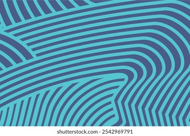 abstract Irregular blue color wave striped lines textured background. seamless geometric pattern design for certificates, invitations, textiles, apparel, covers and more.
