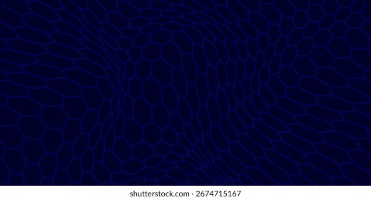 abstract irregular blue polygon texture dark background. Eps10