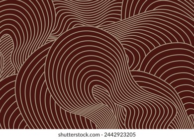 Abstract irregular brown color striped textured background. seamless geometric pattern design for certificate, invitation, textile, clothes, cover and others.