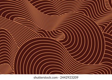 Abstract irregular brown color striped textured background. seamless geometric pattern design for certificate, invitation, textile, clothes, cover and others.