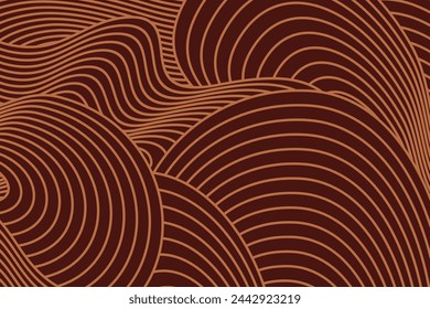 Abstract irregular brown color striped textured background. seamless geometric pattern design for certificate, invitation, textile, clothes, cover and others.