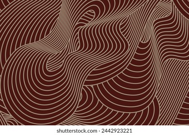 Abstract irregular brown color striped textured background. seamless geometric pattern design for certificate, invitation, textile, clothes, cover and others.
