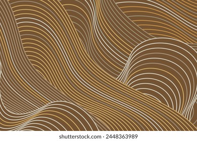 Abstract irregular brown color striped textured background. seamless geometric pattern design for certificate, invitation, textile, clothes, cover and others.