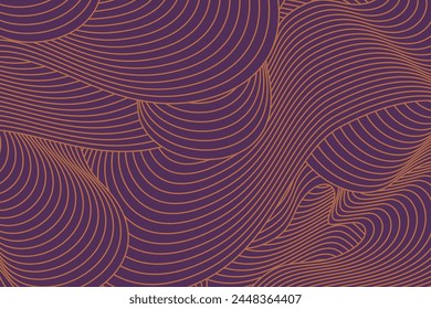 Abstract irregular brown color striped textured background. seamless geometric pattern design for certificate, invitation, textile, clothes, cover and others.