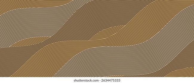 Abstract irregular brown color striped textured background. seamless geometric pattern design for certificate, invitation, textile, clothes, cover and others.