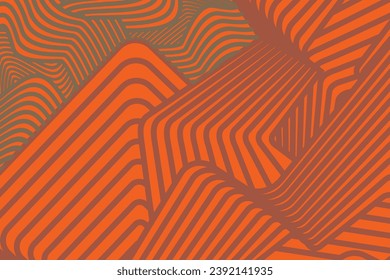 Resumen fondo de textura de rayas naranjas irregulares. diseño de patrones geométricos sin fisuras para certificado, invitación, ropa, cubierta y otros.