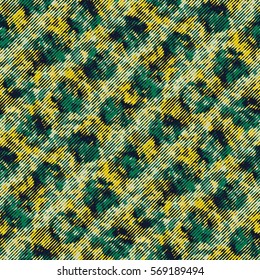 Abstract irregular brushed stains textured background. Seamless pattern.