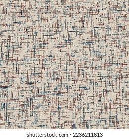 Abstract irregular checked line textured pattern on beige background.