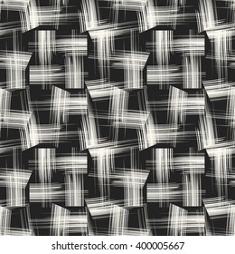 Abstract  irregular checked motif. Seamless pattern.