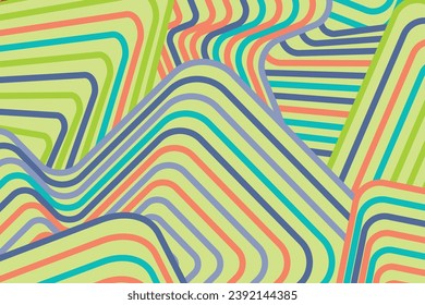Abstract irregular colorfull striped textured background. seamless geometric pattern design for certificate, invitation, clothes, cover and others.