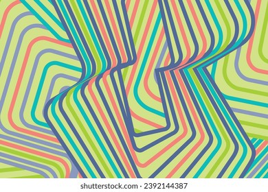 Abstract irregular colorfull striped textured background. seamless geometric pattern design for certificate, invitation, clothes, cover and others.