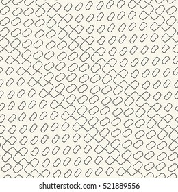 Abstract irregular contour strokes. Seamless pattern.
