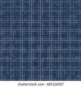 Abstract irregular dashed checked motif. Seamless pattern.