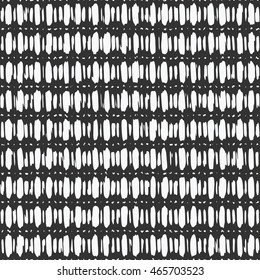 Abstract irregular dashed motif. Seamless pattern.