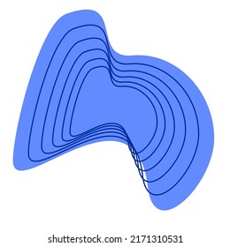 abstract irregular elements ,random elements, wavy