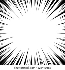 Abstract irregular explosion, blast effect. radial - radiating lines circular pattern
