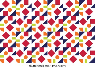 abstract irregular geometric seamless pattern for surface design in vector