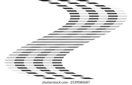 abstract irregular gradient flag line pattern art can be used banner, wallpaper, wall cloth.