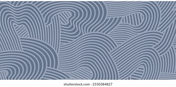 abstract Irregular grey color wave striped lines textured background. seamless geometric pattern design for certificates, invitations, textiles, apparel, covers, banner and more.
