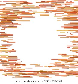 Abstract irregular horizontal stripe background template with blank space in the center