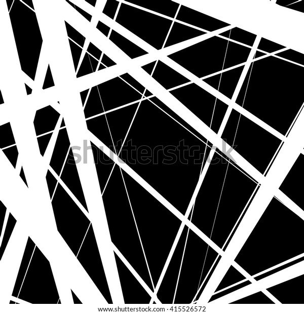 Abstract Irregular Lines Pattern Background Monochrome Stock Vector ...