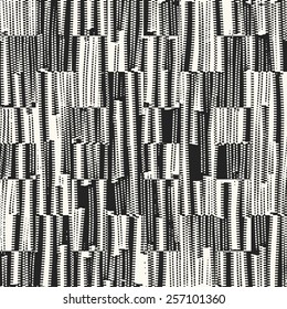 Recorte irregular de estilo moderno ornamentado con textura. Patrón sin problemas. Vector.