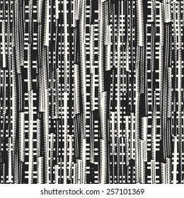 Abstract irregular modern stroke ornate textured background. Seamless pattern. Vector.