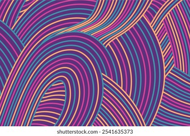 abstract Irregular multi color wave striped textured background. seamless geometric pattern design for certificates, invitations, textiles, apparel, covers and more.

