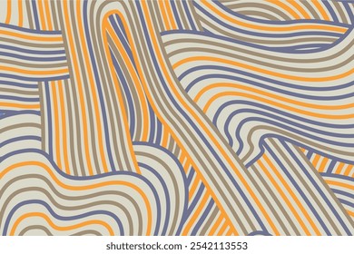 abstract Irregular multi color wave striped lines textured background. seamless geometric pattern design for certificates, invitations, textiles, apparel, covers and more.
