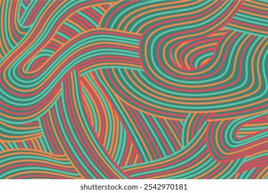 abstract Irregular multi color wave striped lines textured background. seamless geometric pattern design for certificates, invitations, textiles, apparel, covers and more.
