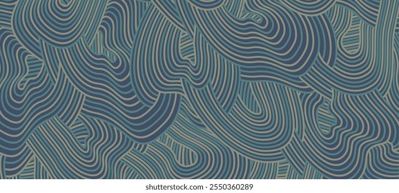 abstract Irregular multi color wave striped lines textured background. seamless geometric pattern design for certificates, invitations, textiles, apparel, covers, banner and more.
