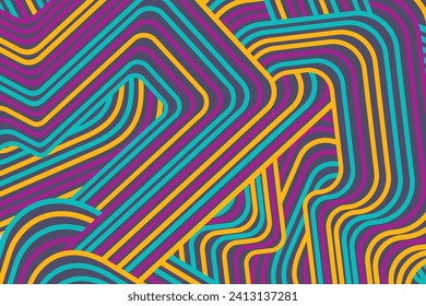 Resumen de fondo irregular a rayas múltiples coloreadas en textura. diseño de patrones geométricos sin fisuras para certificado, invitación, textil, ropa, cubierta y otros.