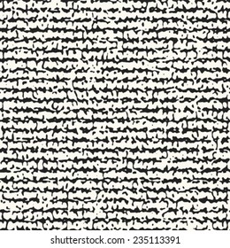 Abstract irregular noisy stroke textured background. Seamless pattern. Vector.