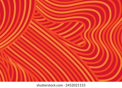 Abstractas fondo texturizado de rayas de color naranja y rojo irregular. diseño geométrico sin fisuras para certificado, invitación, textil, ropa, cubierta y otros.
