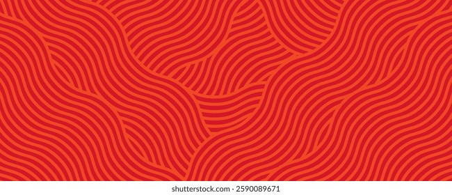 Abstract irregular orange and red color striped textured background. seamless geometric pattern design for certificate, invitation, textile, clothes, cover and others.