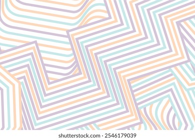 abstract Irregular pastel color striped lines textured background. seamless geometric pattern design for certificates, invitations, textiles, apparel, covers, banner and more.
