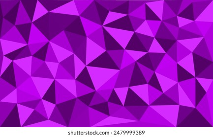 abstract irregular polygon background in violet purple color. triangle pattern design. Seamless traditional art 