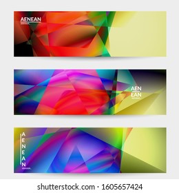 Abstract irregular polygonal background. Multicolored gradient of reflected light in crystal or diamond structure. Fragile sharp shattered ice or glass texture. Ambient light of low poly cubism