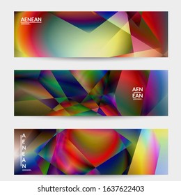 Abstract irregular polygonal background. Multicolored gradient of reflected light in crystal or diamond structure. Fragile sharp shattered ice or glass texture. Ambient light of low poly cubism