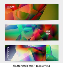 Abstract irregular polygonal background. Multicolored gradient of reflected light in crystal or diamond structure. Fragile sharp shattered ice or glass texture. Ambient light of low poly cubism