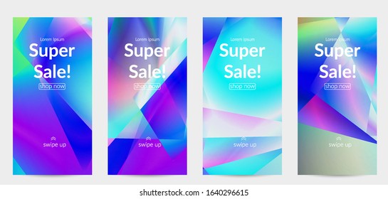 Abstract irregular polygonal background. Multicolored gradient of reflected light in crystal or diamond structure. Fragile sharp shattered ice or glass texture. Ambient light of low poly cubism