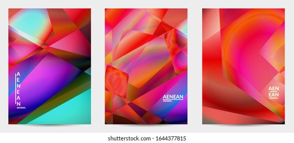 Antecedentes polígonos irregulares abstractos. Gradiente multicolor de luz reflejada en la estructura de cristal o diamante. Frágil y agudo hielo o textura de vidrio. Luz ambiental de bajo cubismo de polios