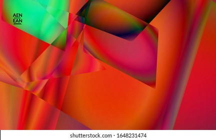 Abstract irregular polygonal background. Multicolored gradient of reflected light in crystal or diamond structure. Fragile sharp shattered ice or glass texture. Ambient light of low poly cubism
