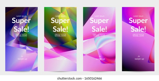 Abstract irregular polygonal background. Multicolored gradient of reflected light in crystal or diamond structure. Fragile sharp shattered ice or glass texture. Ambient light of low poly cubism