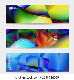 Abstract irregular polygonal background. Multicolored gradient of reflected light in crystal or diamond structure. Fragile sharp shattered ice or glass texture. Ambient light of low poly cubism