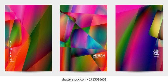 Antecedentes polígonos irregulares abstractos. Gradiente multicolor de luz reflejada en la estructura de cristal o diamante. Frágil y agudo hielo o textura de vidrio. Luz ambiental de bajo cubismo de polios
